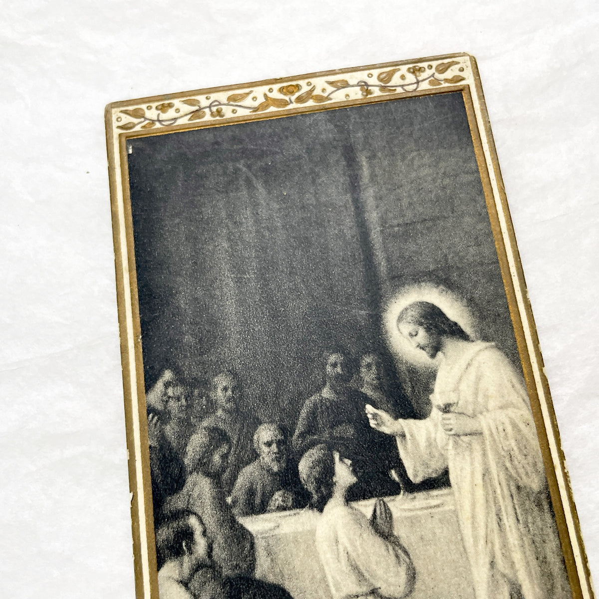 1910s - 2 Vintage French Religious Holy Prayer Cards - First Communion - Bouasse-Jeune Art - Collectible Catholic Ephemera - Set of Two