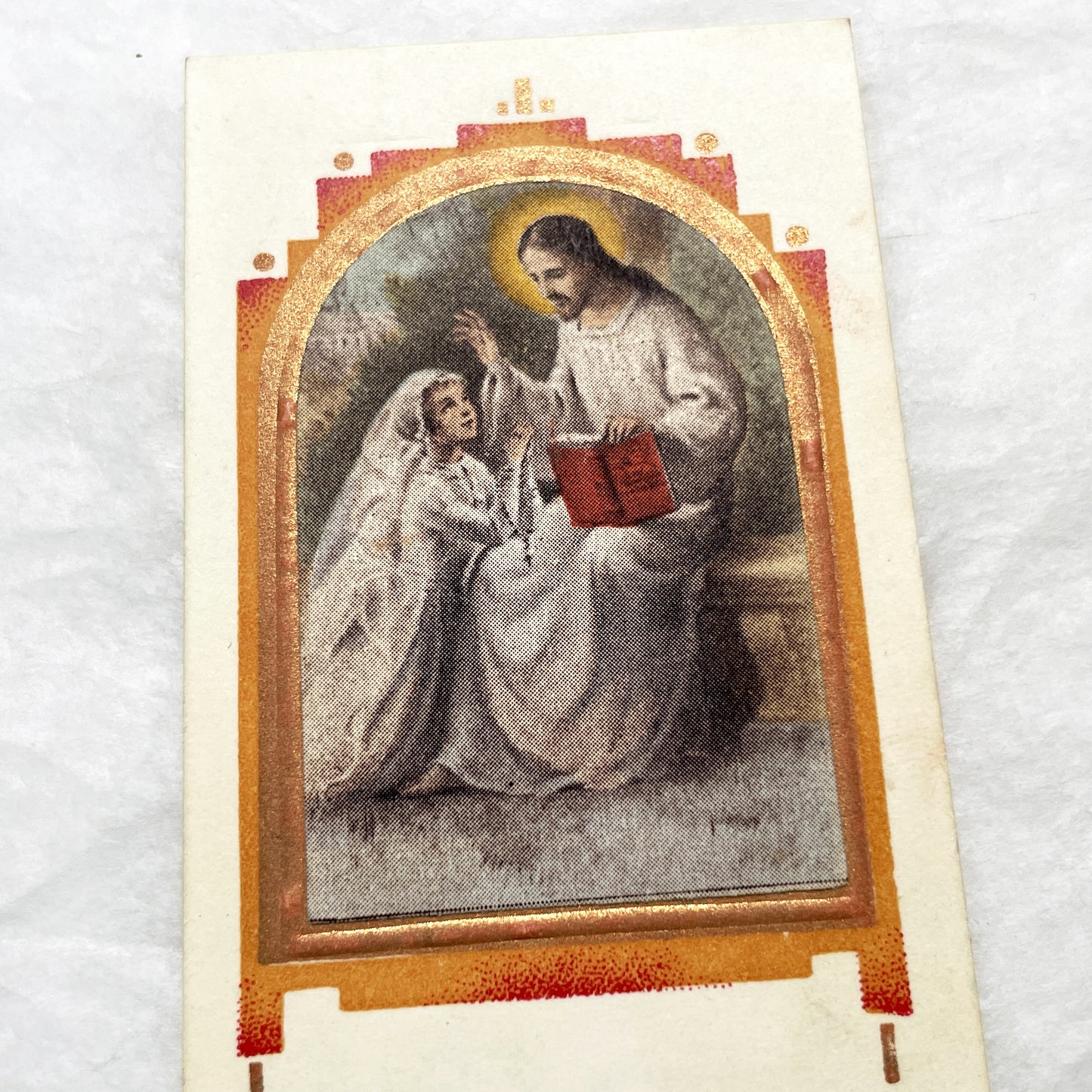 1900s - Three Vintage French Religious Holy Cards - Sacred Heart - Madonna and Child - First Communion - Antique Catholic Ephemera Art