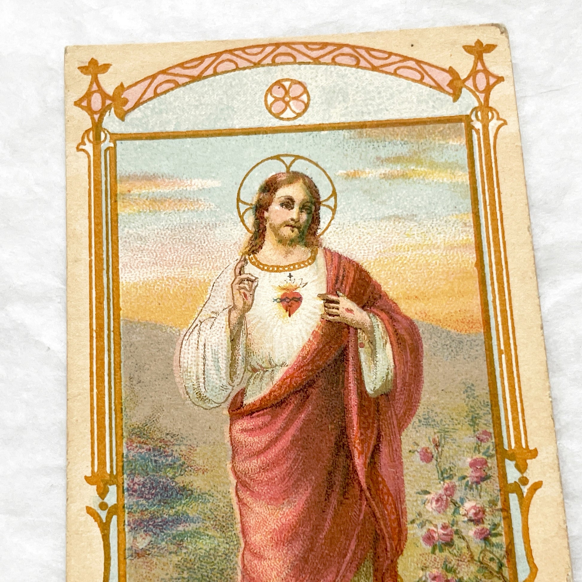 1900s - Three Vintage French Religious Holy Cards - Sacred Heart - Madonna and Child - First Communion - Antique Catholic Ephemera Art