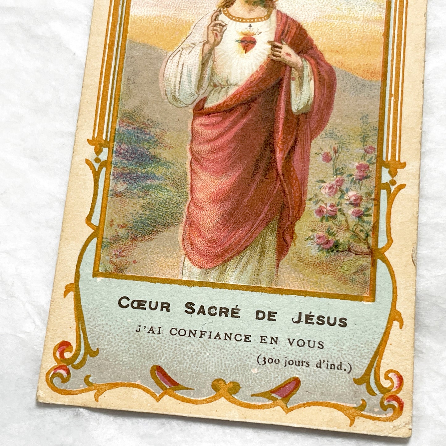1900s - Three Vintage French Religious Holy Cards - Sacred Heart - Madonna and Child - First Communion - Antique Catholic Ephemera Art