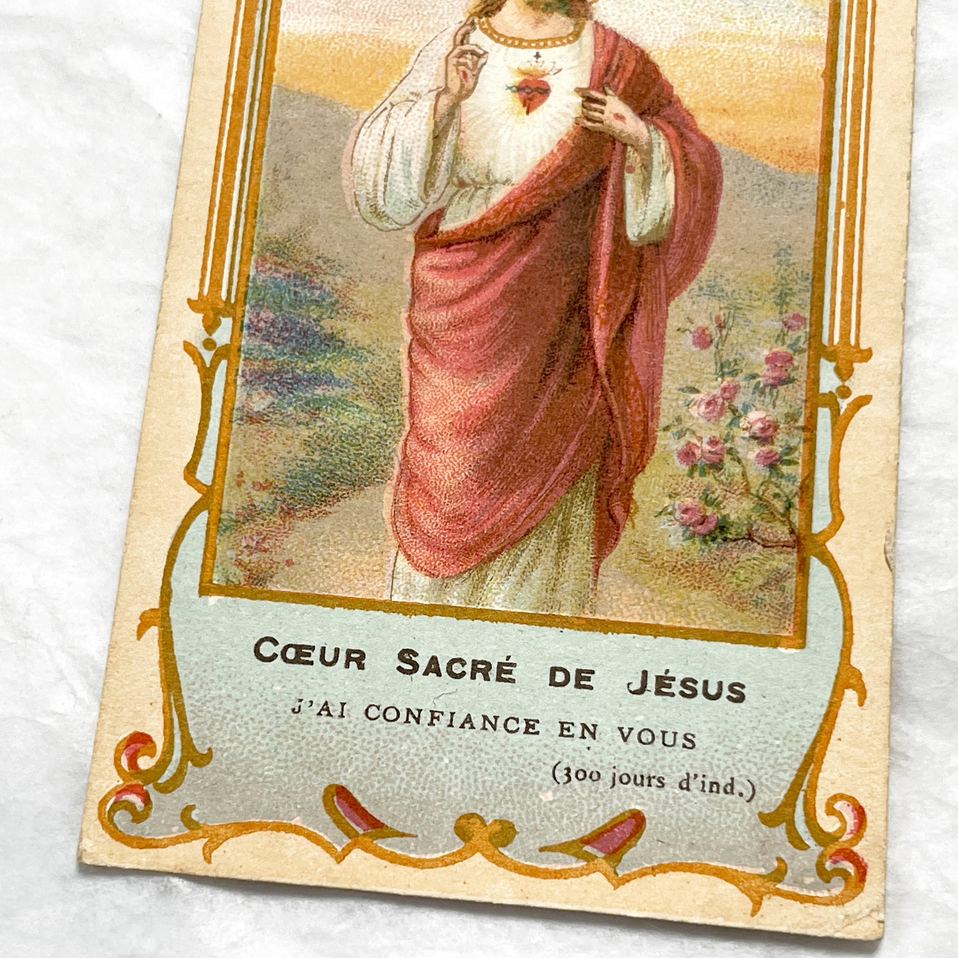 1900s - Three Vintage French Religious Holy Cards - Sacred Heart - Madonna and Child - First Communion - Antique Catholic Ephemera Art
