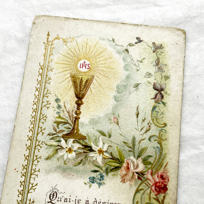 1900s - 2 Religious Holy Cards - Vintage Catholic Prayer Ephemera - First Communion - Baptism Keepsake - Antique Religious Art