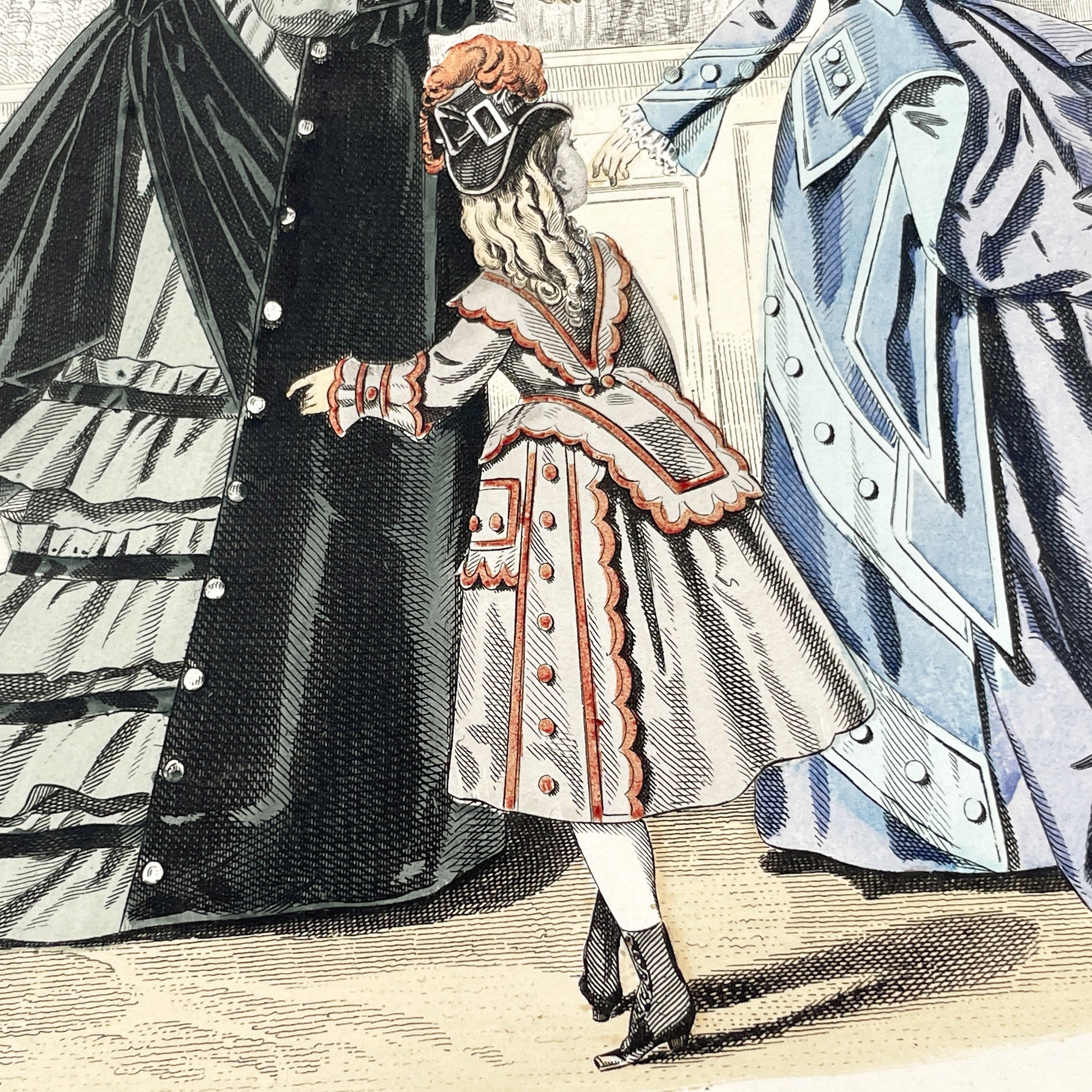 1880s - Original French Fashion Print - "Journal des Demoiselles" - Parisian Elegant Women and Girl Attire - Historic Costume