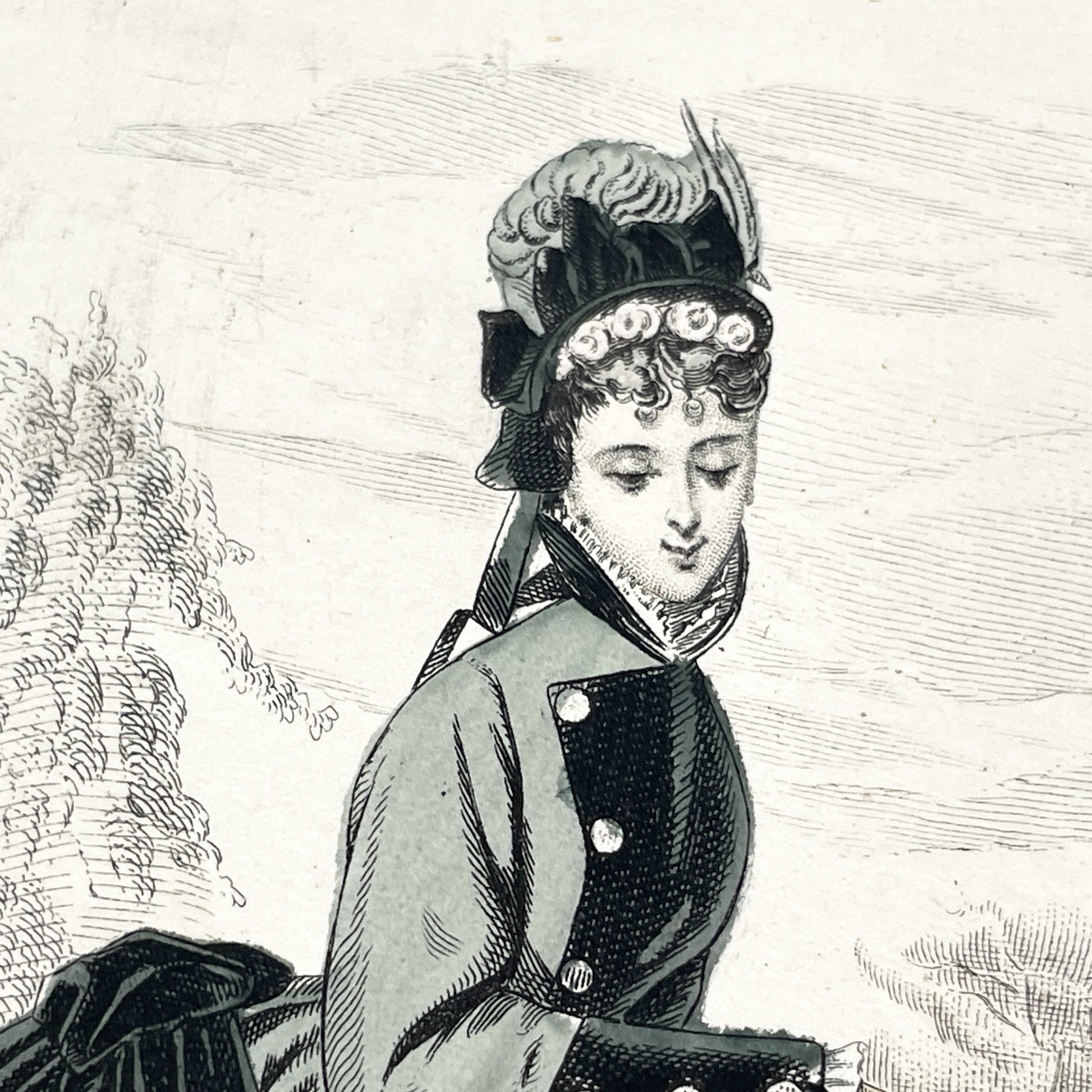 1880s - Original French Fashion Print - "Journal des Demoiselles" - Parisian Elegant Women and Girl Attire - Historic Costume