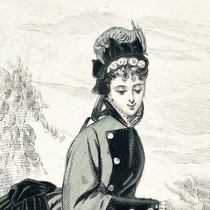 1880s - Original French Fashion Print - "Journal des Demoiselles" - Parisian Elegant Women and Girl Attire - Historic Costume