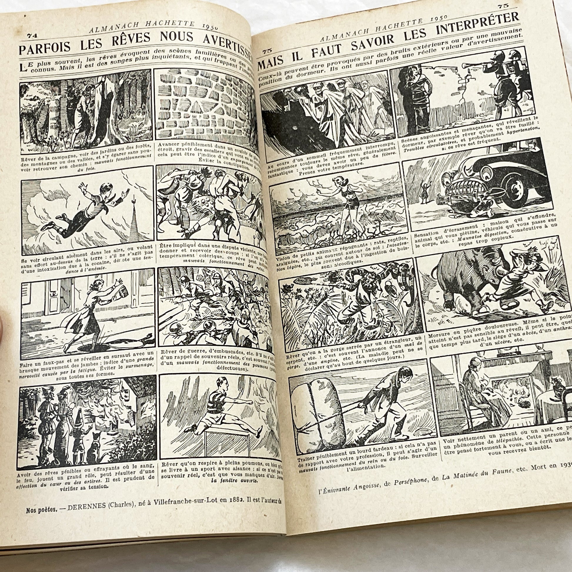 1950s – 300 Pages - Almanach Hachette – Vintage French illustrated almanac – Practical life & advertising encyclopedia