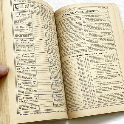 1950s – 300 Pages - Almanach Hachette – Vintage French illustrated almanac – Practical life & advertising encyclopedia