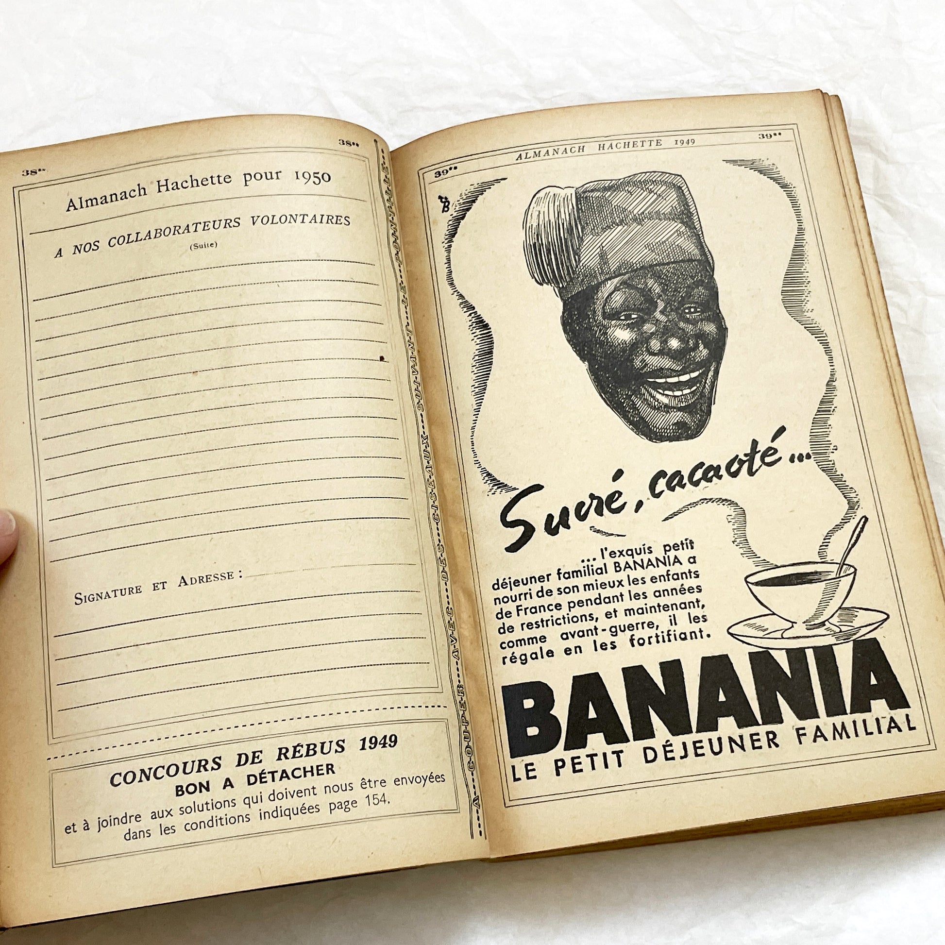 1940s – 300 Pages - Almanach Hachette – Vintage French illustrated almanac – Practical life & advertising encyclopedia