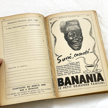 1940s – 300 Pages - Almanach Hachette – Vintage French illustrated almanac – Practical life & advertising encyclopedia