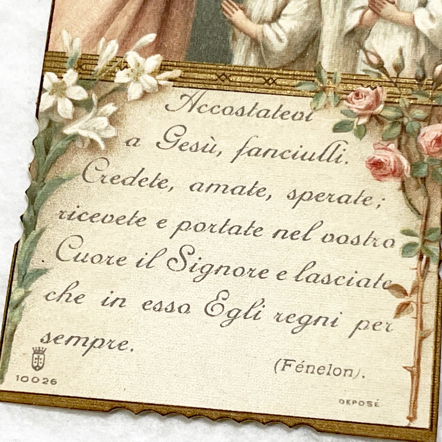 1910s - 2 twoVintage Catholic Holy Cards - First Communion - Good Shepherd - Religious Ephemera - Devotional Keepsakes