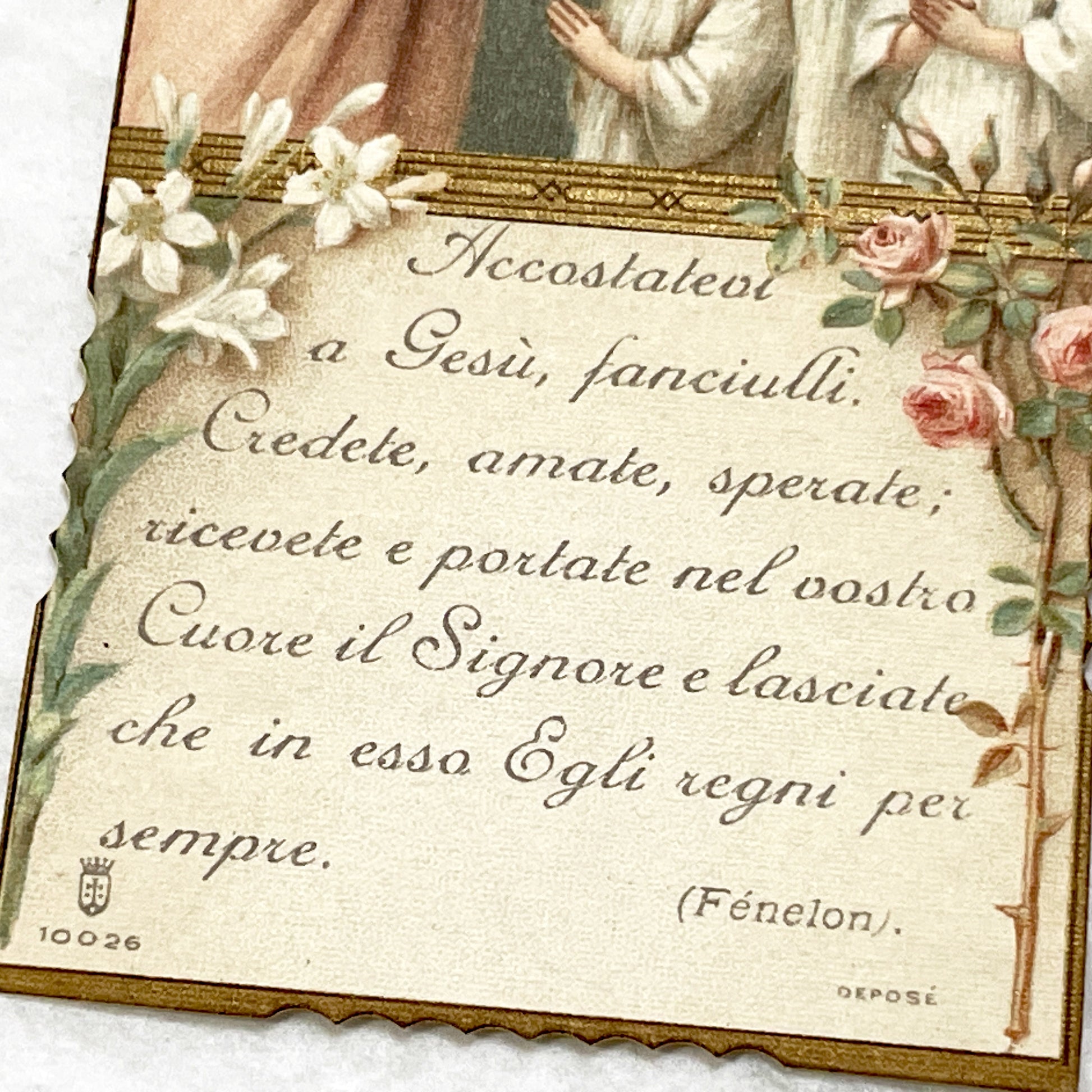 1910s - 2 twoVintage Catholic Holy Cards - First Communion - Good Shepherd - Religious Ephemera - Devotional Keepsakes