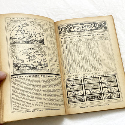 1940s – 300 Pages - Almanach Hachette – Vintage French illustrated almanac – Practical life & advertising encyclopedia