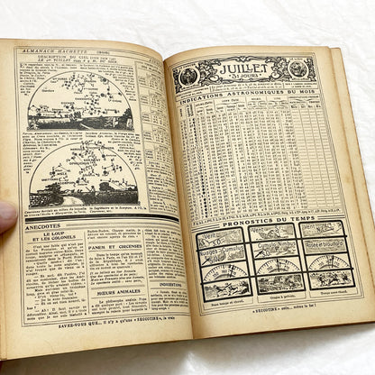 1940s – 300 Pages - Almanach Hachette – Vintage French illustrated almanac – Practical life & advertising encyclopedia