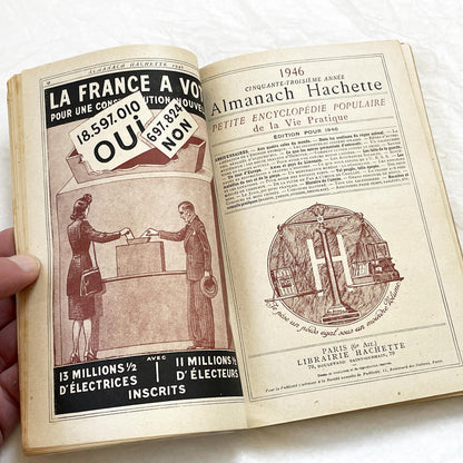 1940s – 300 Pages - Almanach Hachette – Vintage French illustrated almanac – Practical life & advertising encyclopedia