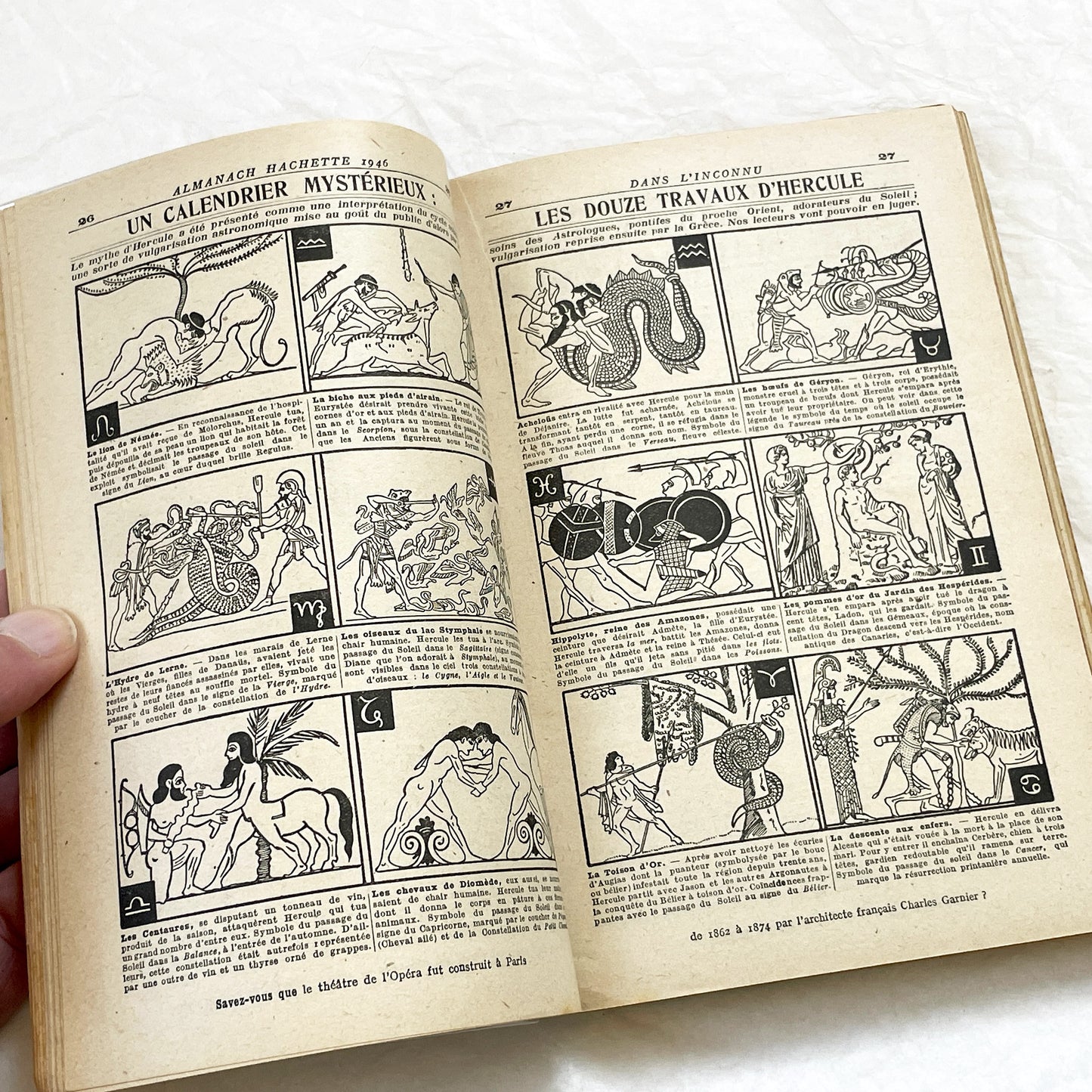 1940s – 300 Pages - Almanach Hachette – Vintage French illustrated almanac – Practical life & advertising encyclopedia