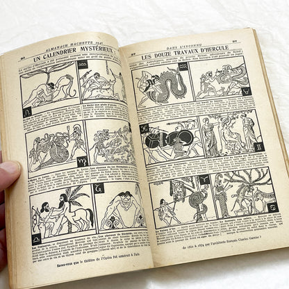 1940s – 300 Pages - Almanach Hachette – Vintage French illustrated almanac – Practical life & advertising encyclopedia