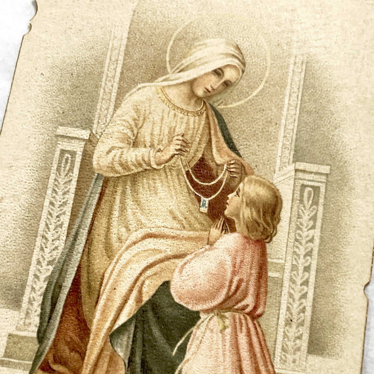 1900s - Antique French Catholic Communion Cards - Religious Ephemera - Vintage Holy Cards - Mary and Child - Chalice Artwork - Devotional