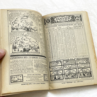 1940s – 300 Pages - Almanach Hachette – Vintage French illustrated almanac – Practical life & advertising encyclopedia