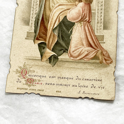 1900s - Antique French Catholic Communion Cards - Religious Ephemera - Vintage Holy Cards - Mary and Child - Chalice Artwork - Devotional