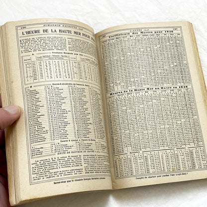 1940s – 300 Pages - Almanach Hachette – Vintage French illustrated almanac – Practical life & advertising encyclopedia