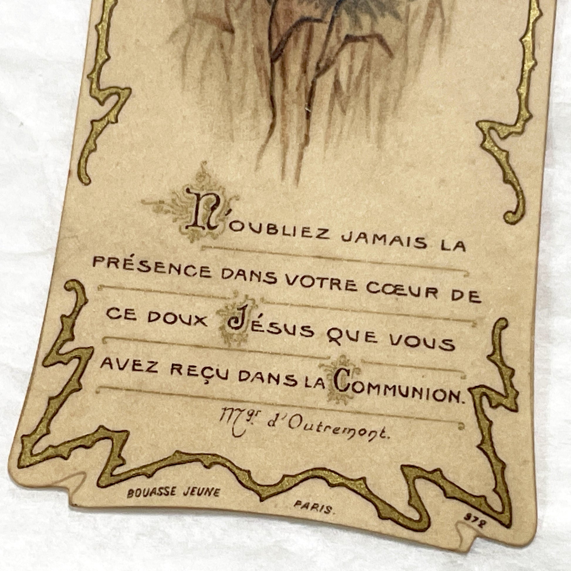 1900s - Antique French Catholic Communion Cards - Religious Ephemera - Vintage Holy Cards - Mary and Child - Chalice Artwork - Devotional