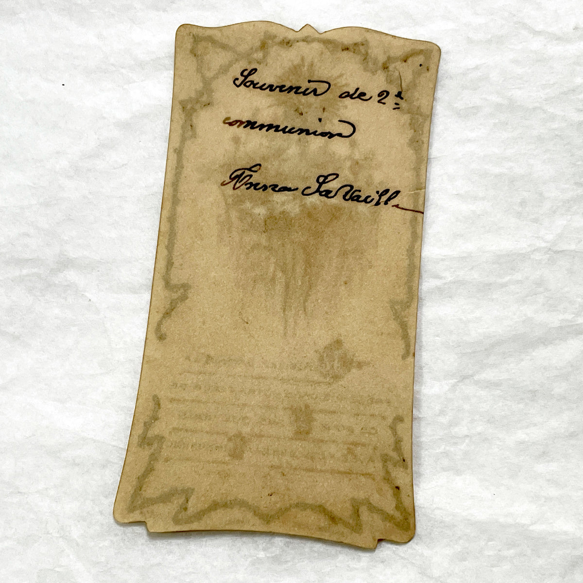 1900s - Antique French Catholic Communion Cards - Religious Ephemera - Vintage Holy Cards - Mary and Child - Chalice Artwork - Devotional