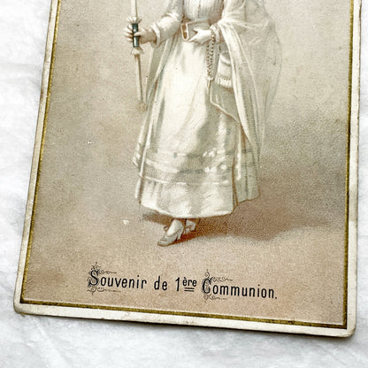 Late 19th - 4, Antique French Religious Holy Cards - Catholic Prayer Souvenirs - Chromolithography - Vintage Ephemera Collection