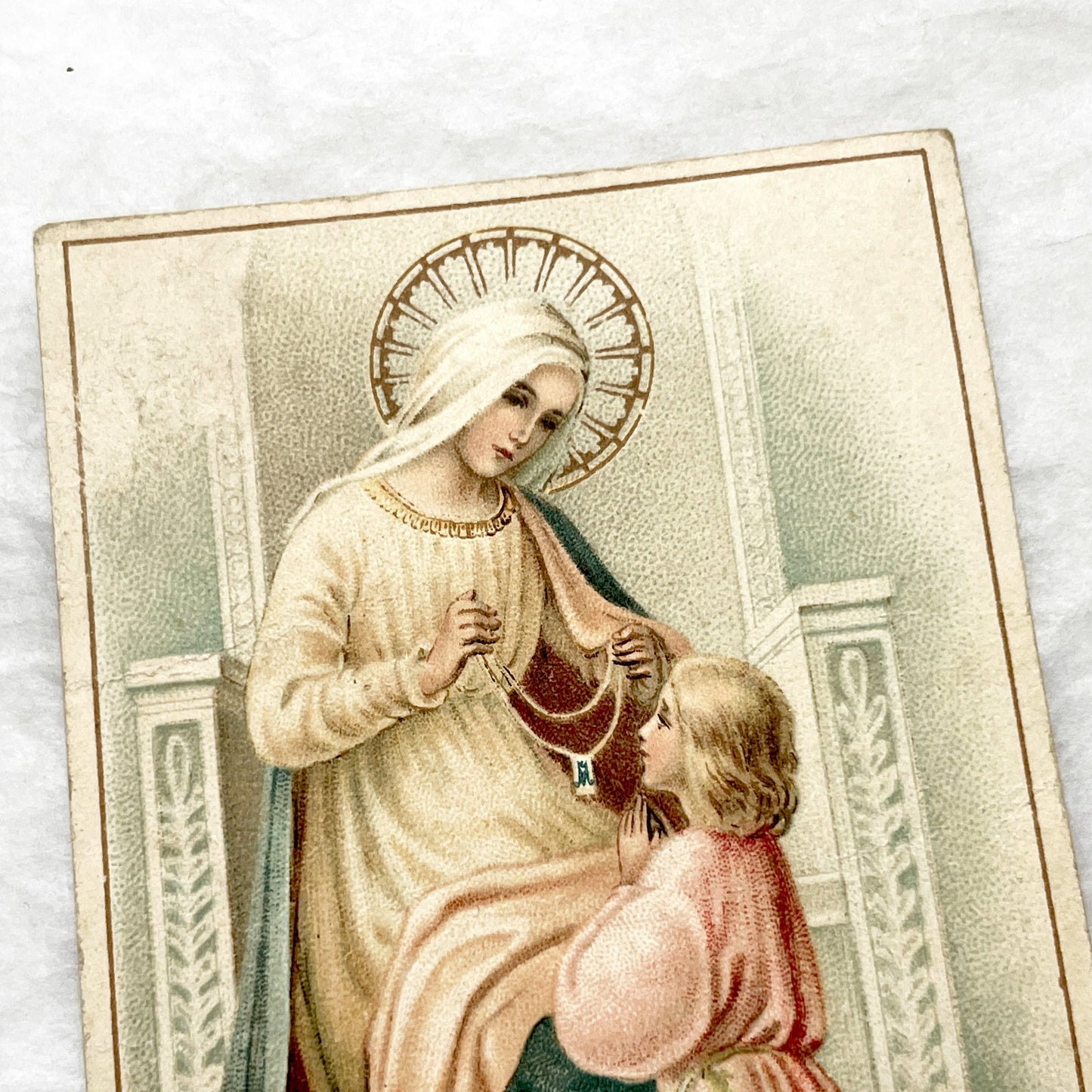 Late 19th - 4 Antique French Holy Cards - Devotional Imagery Collection - Sacred Heart - Lourdes Grotto - Marian Scenes