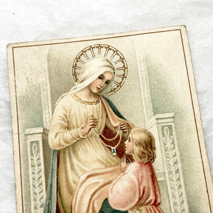 Late 19th - 4 Antique French Holy Cards - Devotional Imagery Collection - Sacred Heart - Lourdes Grotto - Marian Scenes
