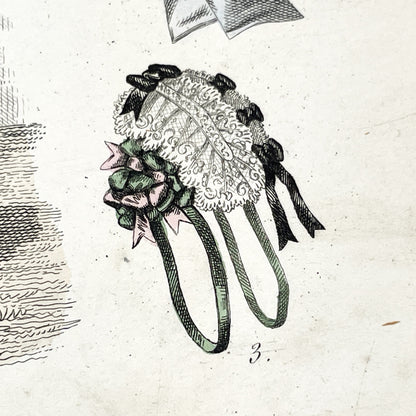 1850s - Journal des Demoiselles - Original French Fashion Print - Hand-Colored Engraving - Children's and Women's Styles - Parisian Elegance