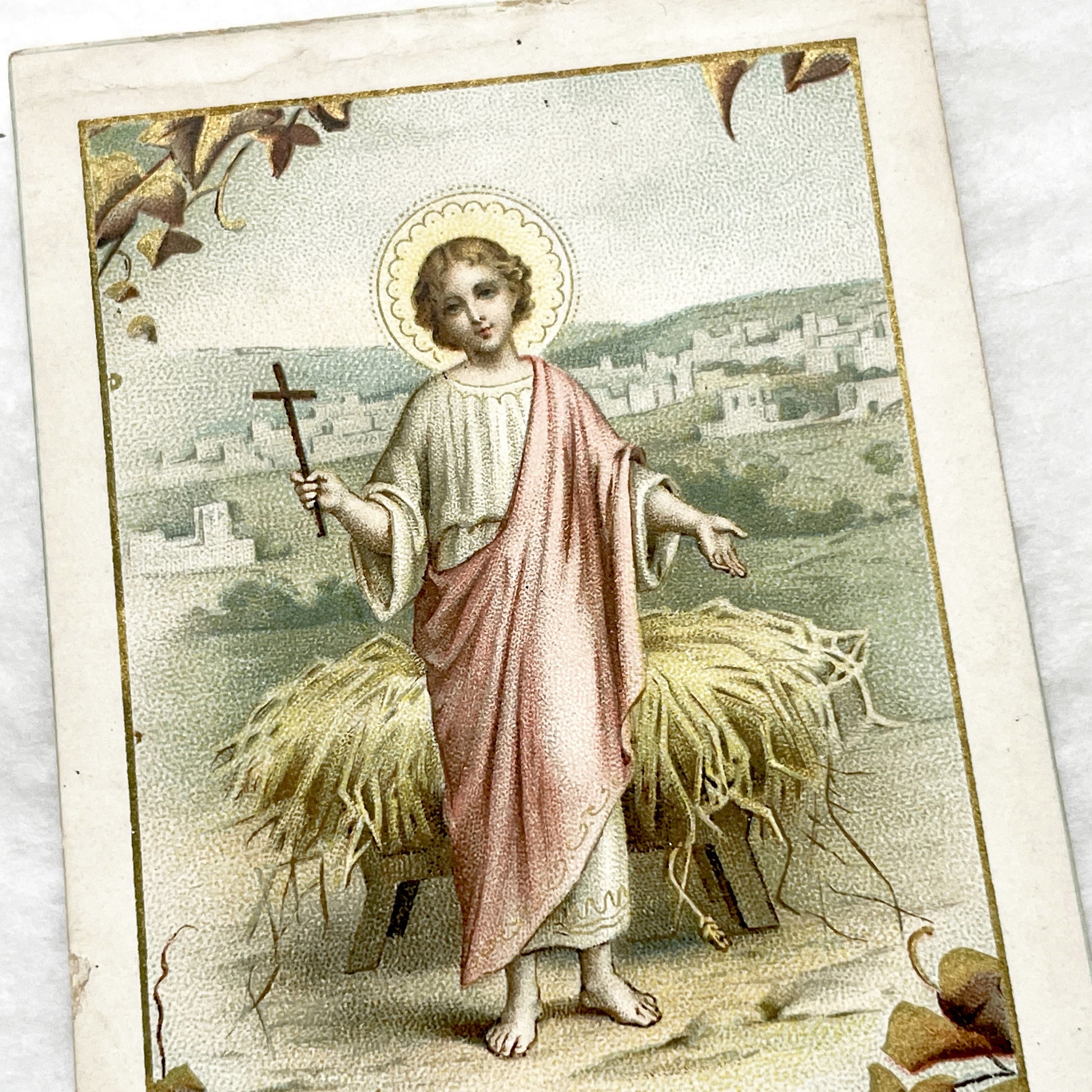 1910s - 4 Vintage French Religious Holy Cards - Jesus Christ Eucharist Devotional Prayer Art - First Communion Easter Christmas