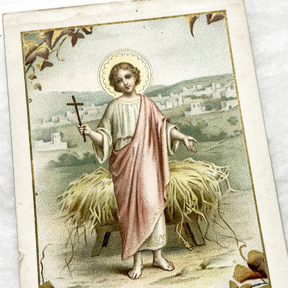 1910s - 4 Vintage French Religious Holy Cards - Jesus Christ Eucharist Devotional Prayer Art - First Communion Easter Christmas