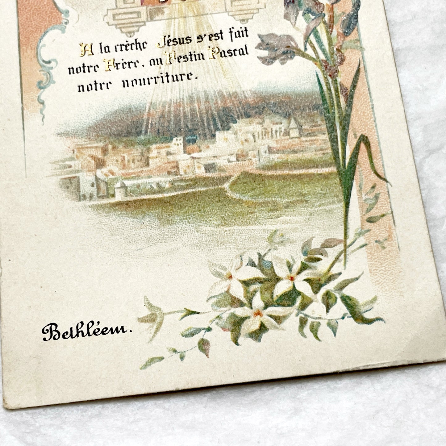 1910s - 4 Vintage French Religious Holy Cards - Jesus Christ Eucharist Devotional Prayer Art - First Communion Easter Christmas