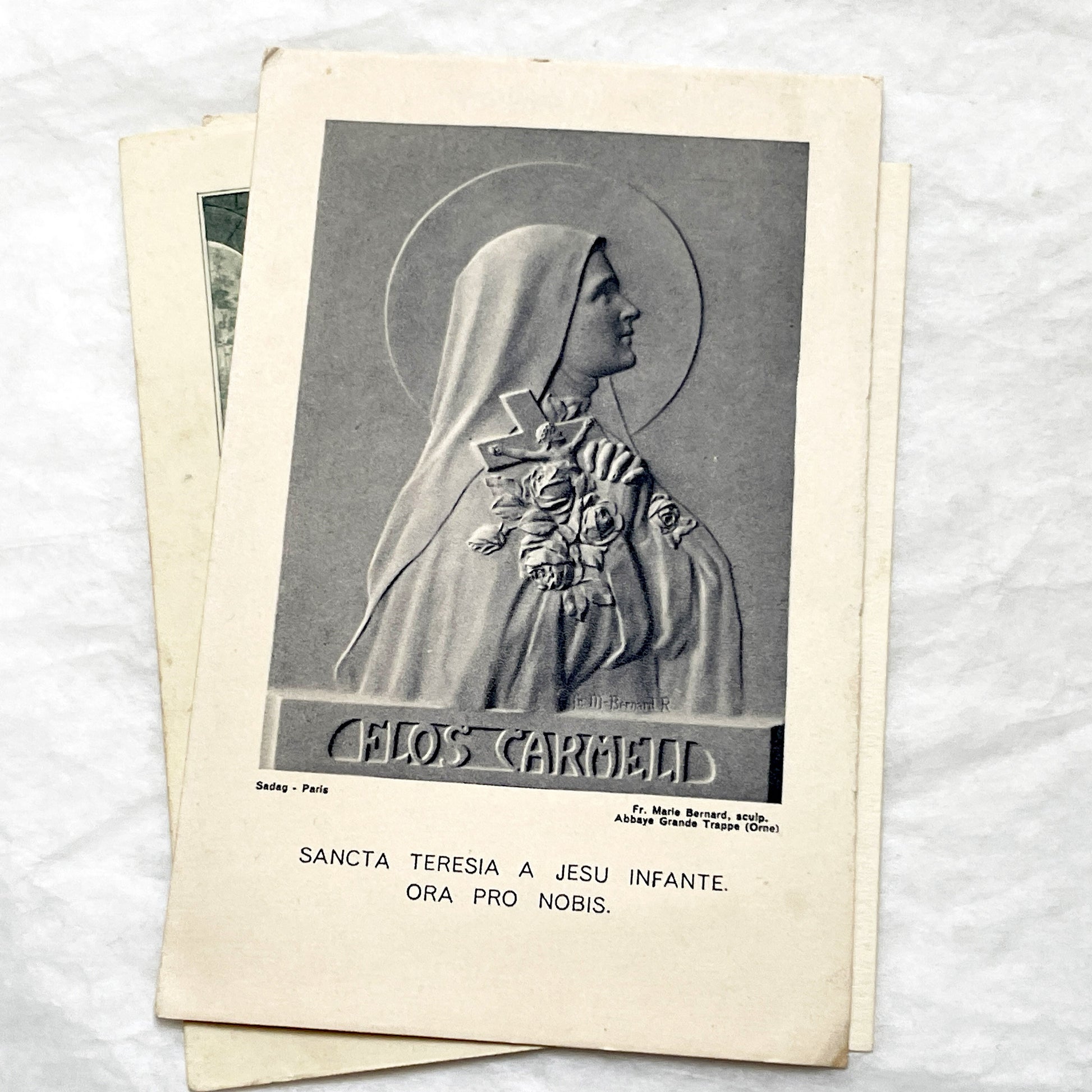 1940s - 5 Vintage French Religious Holy Cards Collection - Catholic Prayer Card Art - Saints - Lourdes - Communion - Devotional Ephemera