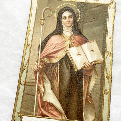 1920s - 4 French Religious Prayer Cards - Vintage Catholic Chromolithographs - First Communion, Saints, Virgin Mary - Devotional Art