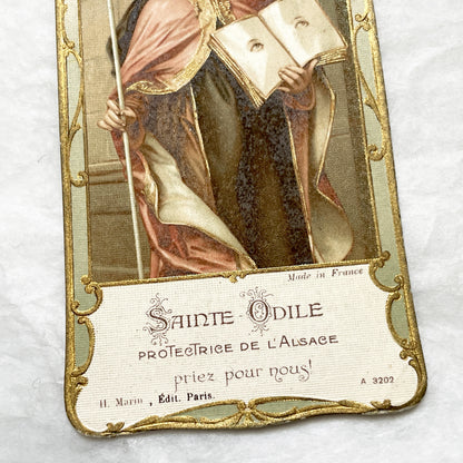 1920s - 4 French Religious Prayer Cards - Vintage Catholic Chromolithographs - First Communion, Saints, Virgin Mary - Devotional Art