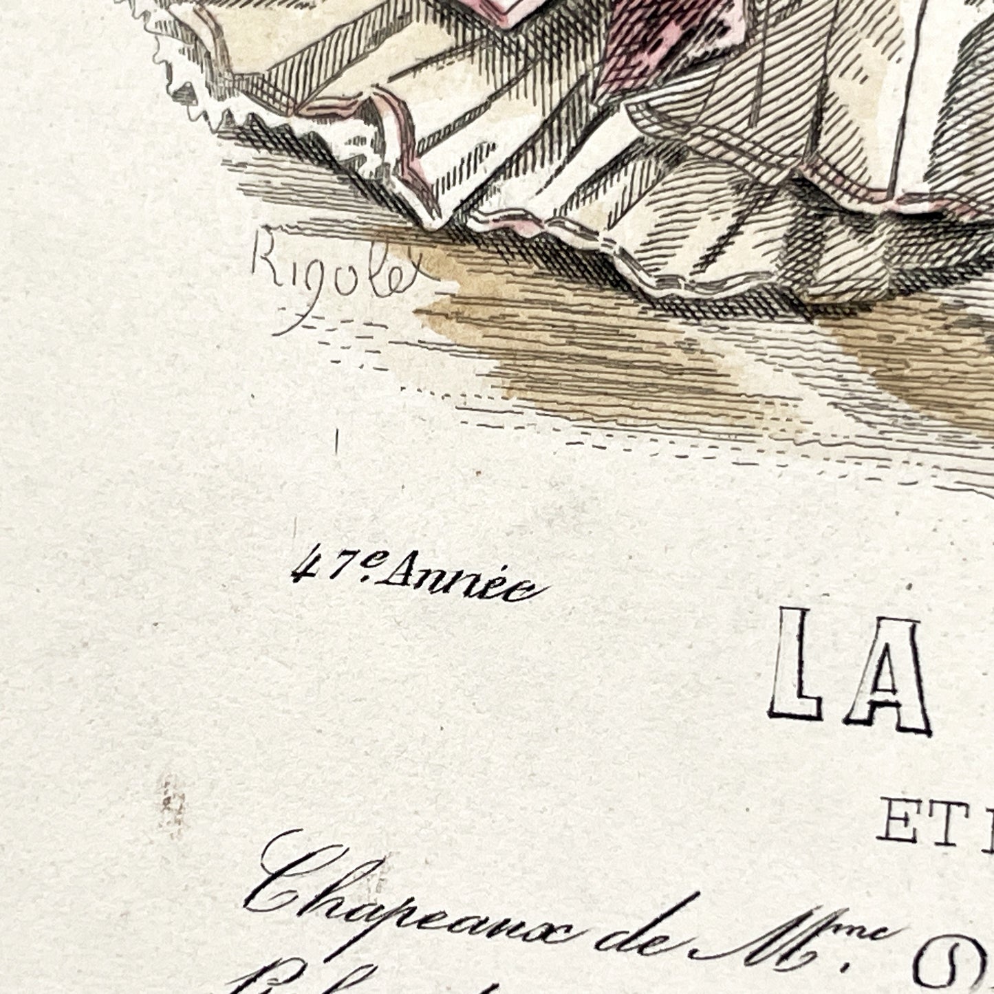 1870s - Original French Fashion Plate - La Femme et la Famille Journal - January February 1879 - Victorian Era Elegant Apparel - Paris