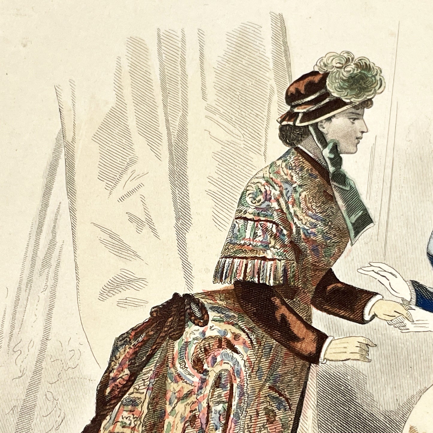 1880s - Antique French Fashion Plate - La Femme et la Famille Magazine - Victorian Women's Attire - Elegant 1883 Print - Parisienne Style