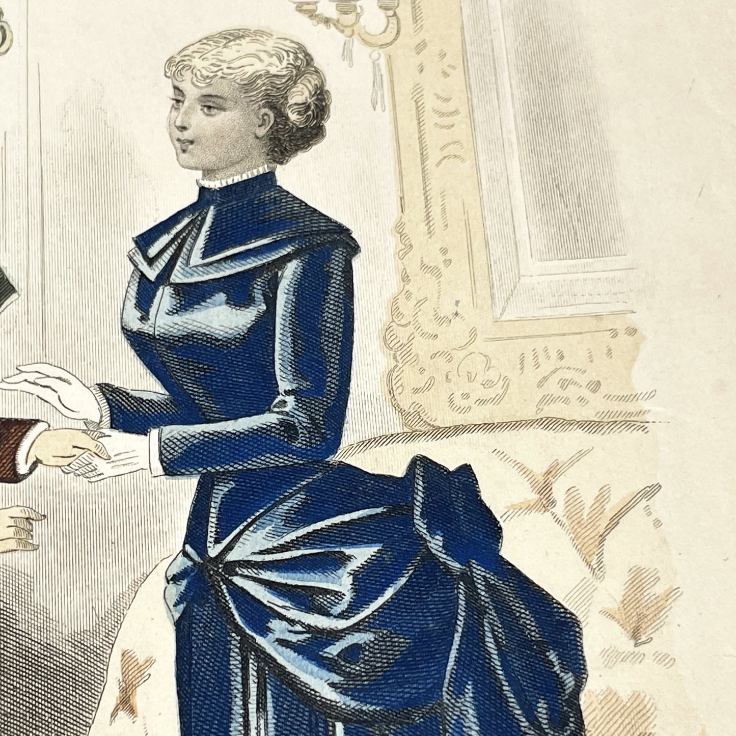 1880s - Antique French Fashion Plate - La Femme et la Famille Magazine - Victorian Women's Attire - Elegant 1883 Print - Parisienne Style