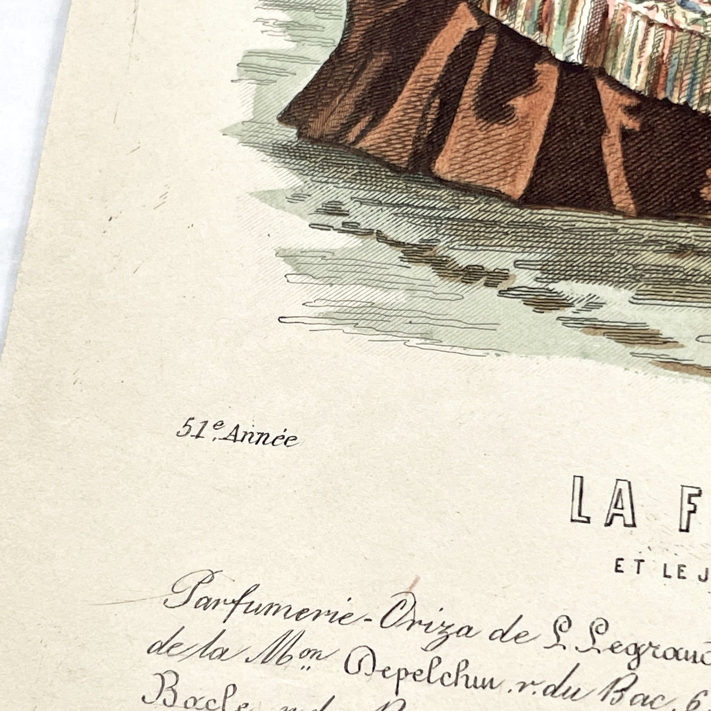 1880s - Antique French Fashion Plate - La Femme et la Famille Magazine - Victorian Women's Attire - Elegant 1883 Print - Parisienne Style