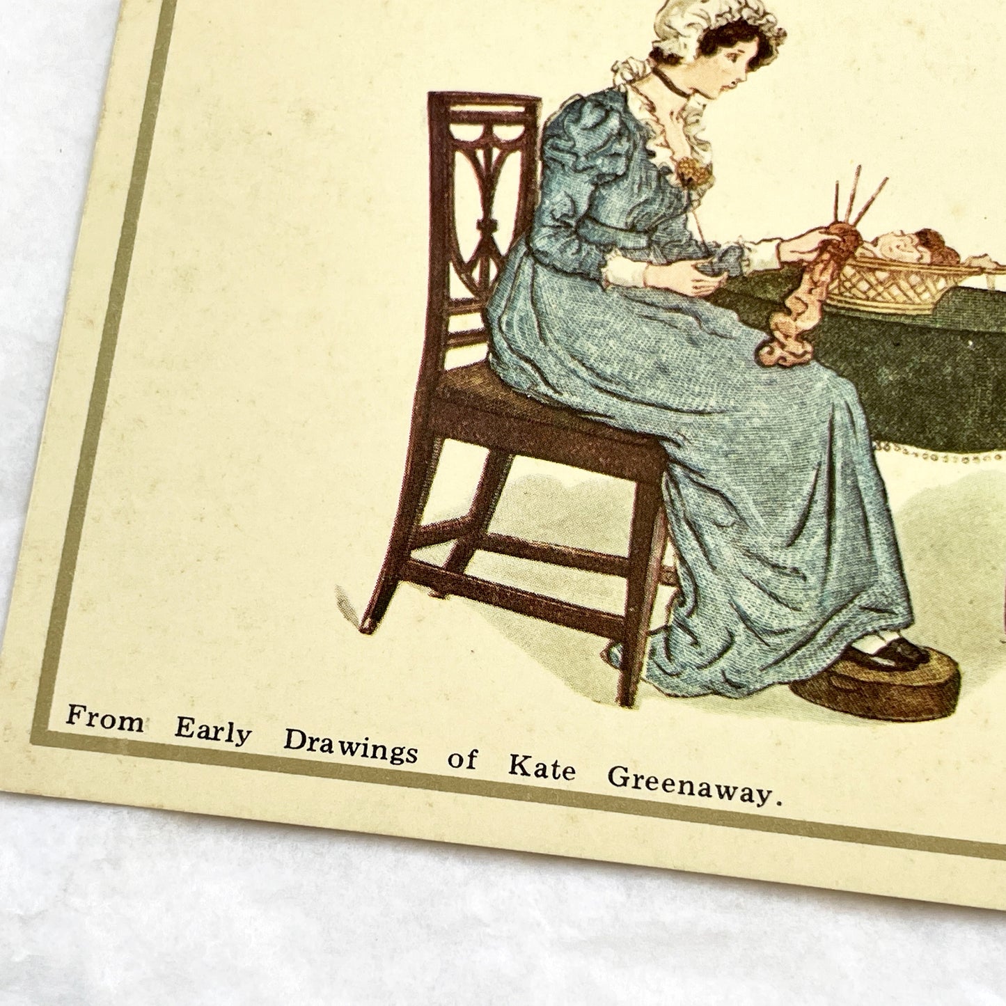 1900s - Vintage Kate Greenaway Postcard - Victorian Mother And Child Illustration - Charming Antique Edwardian Art Print Collectible