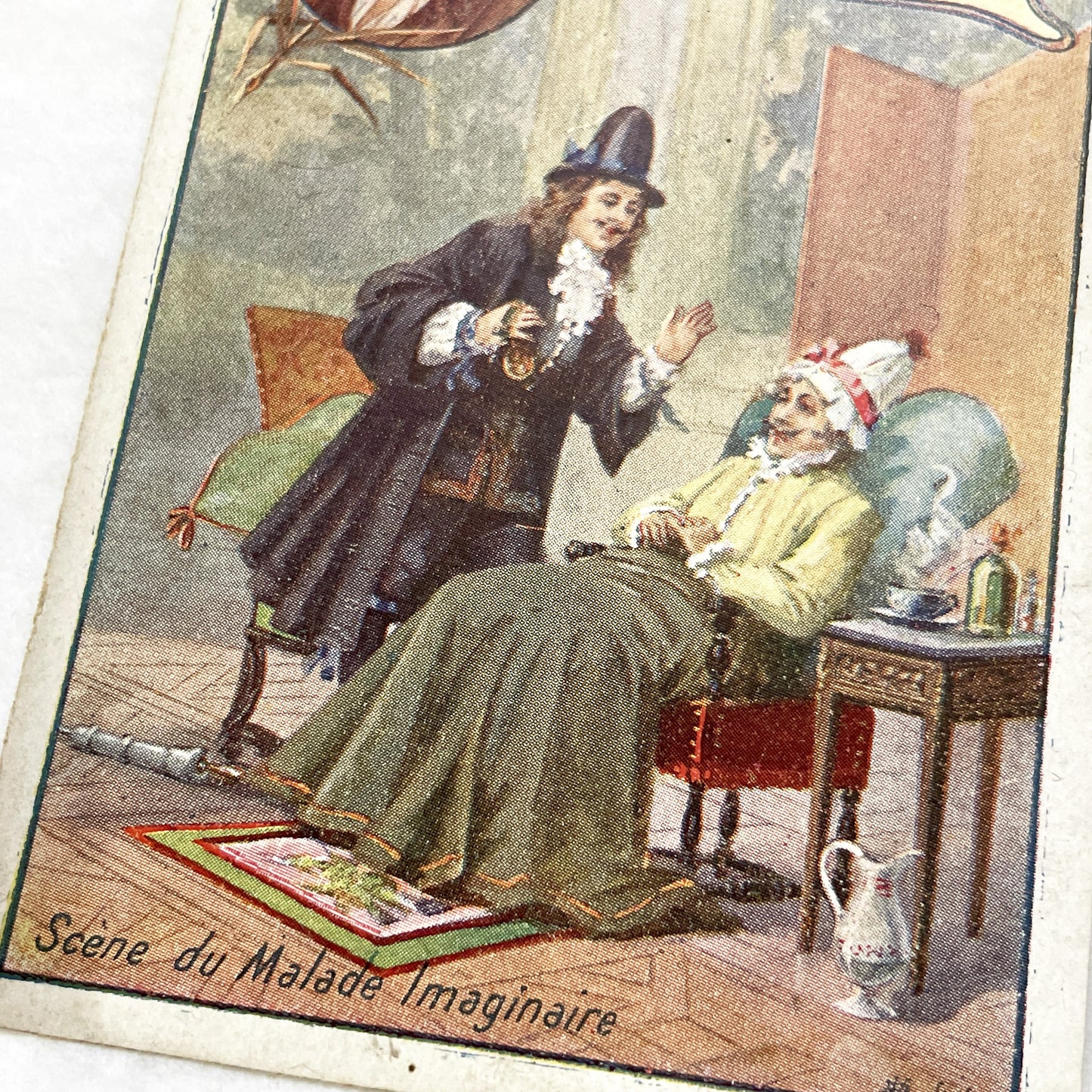 Late 19th - French Advertising Chromos - Moliere, Virgil, Travel Scene - Vintage French Trade Cards - Literary and Historical Illustrations