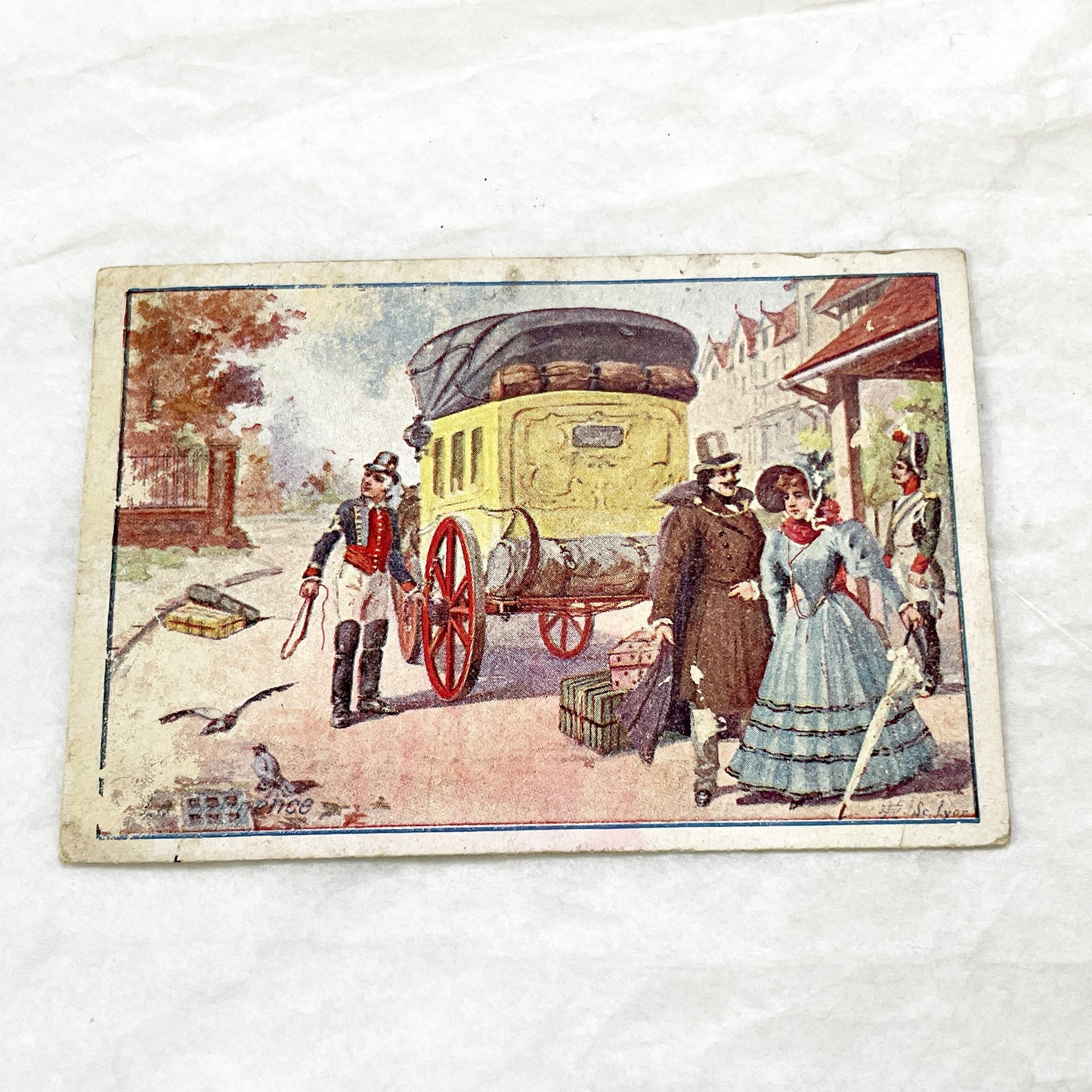 Late 19th - French Advertising Chromos - Moliere, Virgil, Travel Scene - Vintage French Trade Cards - Literary and Historical Illustrations