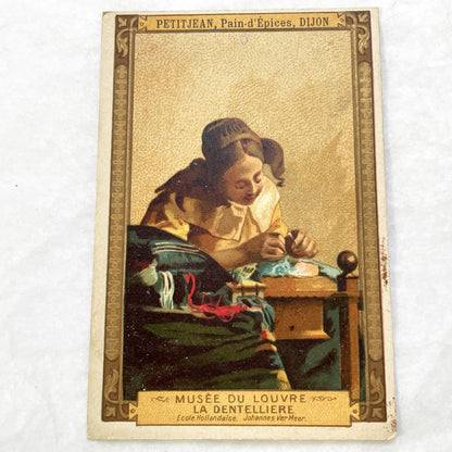 1900s - 3 Advertising Chromos - Vintage Art Prints - French Ephemera - Louvre Masterpieces - Historical Collectibles