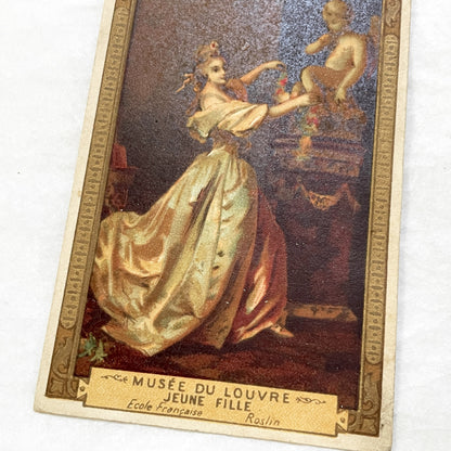 1900s - 3 Advertising Chromos - Vintage Art Prints - French Ephemera - Louvre Masterpieces - Historical Collectibles