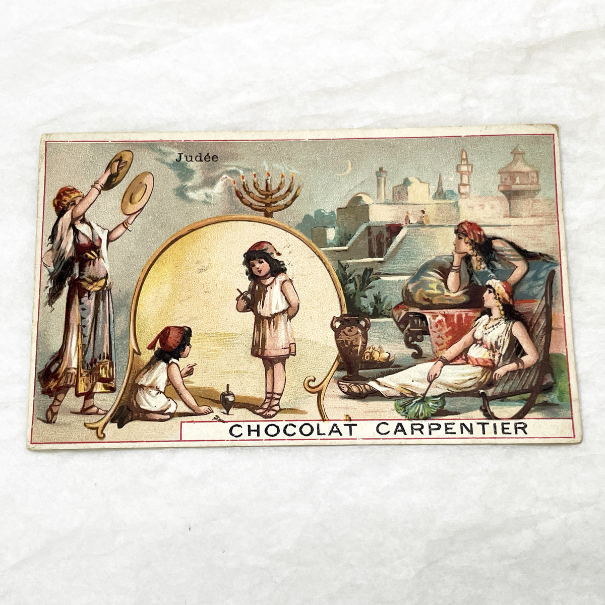 Late 19th - Chocolat Carpentier Trade Cards - Ethnographic Caricatures & Orientalist Scenes - Collectible Advertising Chromos