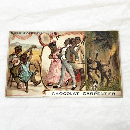 Late 19th - Chocolat Carpentier Trade Cards - Ethnographic Caricatures & Orientalist Scenes - Collectible Advertising Chromos