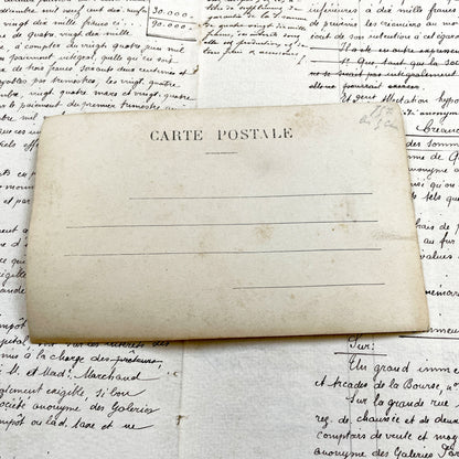 1900s - Antique French Postcard - Nun And Woman At Spinning Wheel - Religious Allegory - Vintage Sepia Photograph - Dramatic Scene