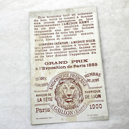 1900s - Advertising Card - Vintage French Laundry Product - Elegant Ballet Scene - Parisian Grand Prix Award - Collectible Paper Ephemera