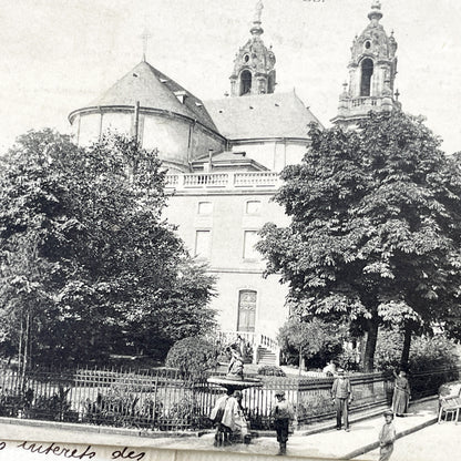 1910s - Vintage Lunéville Postcard - Historic Hôtel de Ville Square - French City View - Architectural Landmark Ephemera